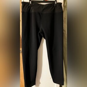 Baleaf Black Scuba High-Waist Active Leggings